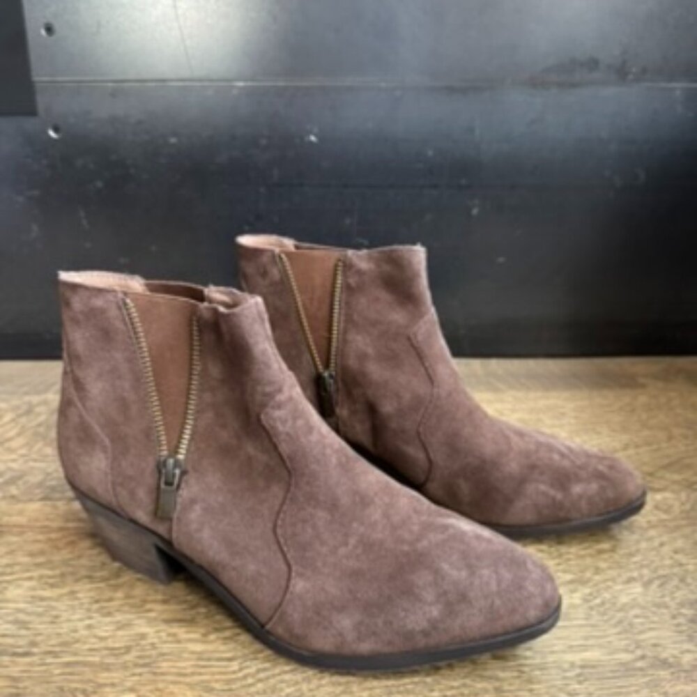 Adam Tucker Trent Western Suede Booties